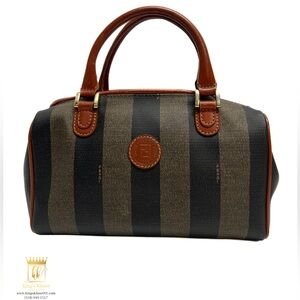 Fendi Pequin vintage Boston bag